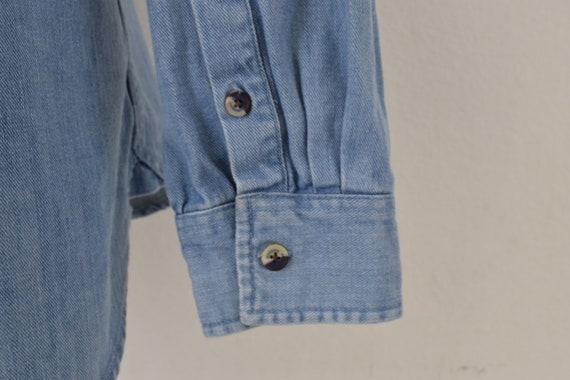 Vintage 90s Menswear Denim Shirt Shacket by Moder… - image 7