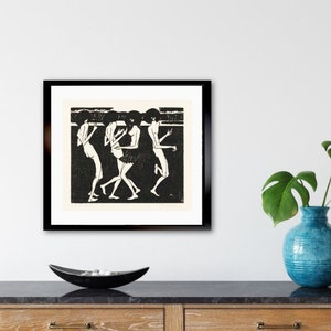 Black Dancer Art, Afro Dancer, Black and White Wall Art of People, Black and White Dance Print, Dancer Boho Wall Decor, Funky Dance Art