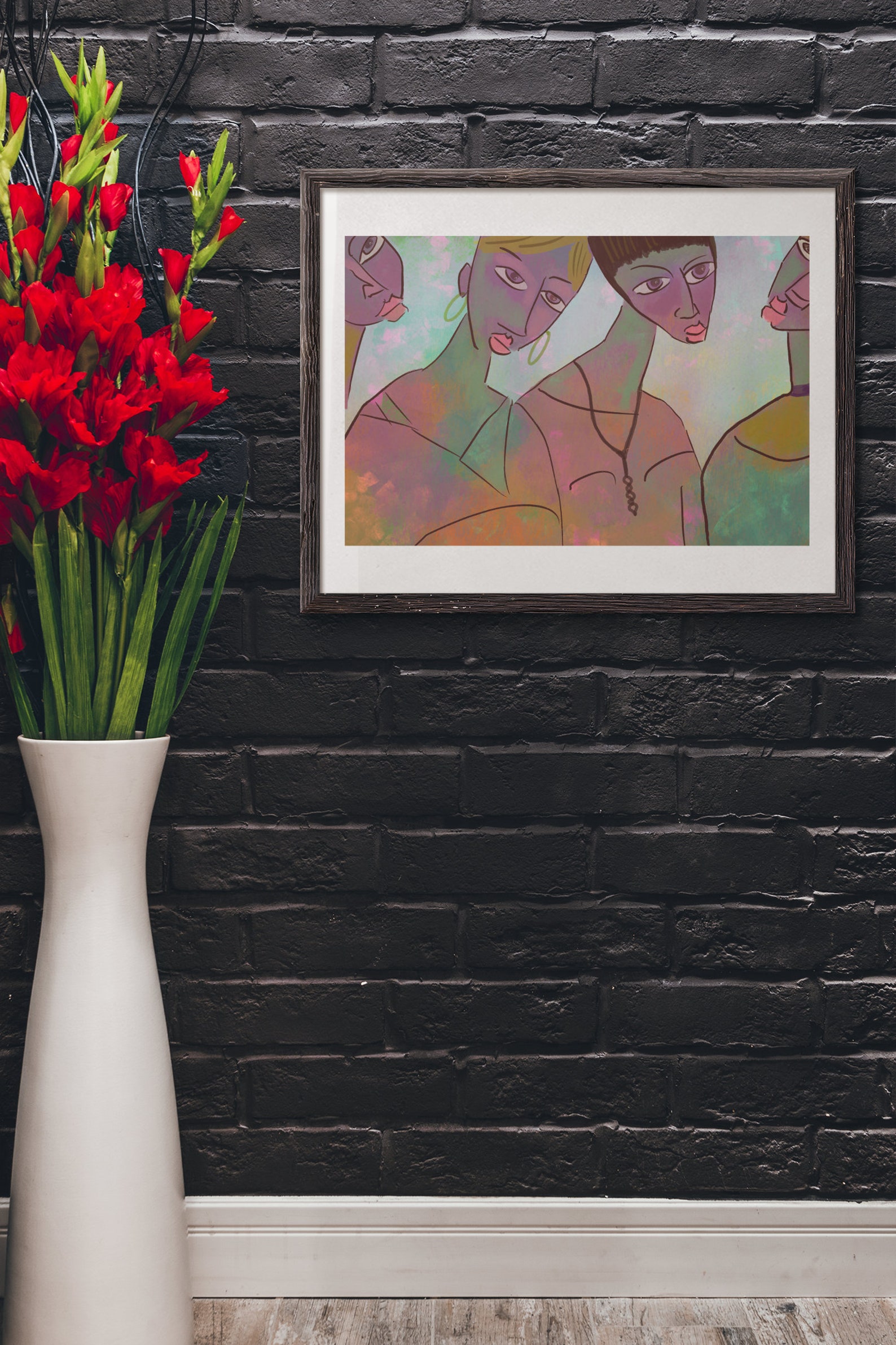 Muses Art Print Edgy Wall Art Feminist Wall Decor Boho Wall Etsy