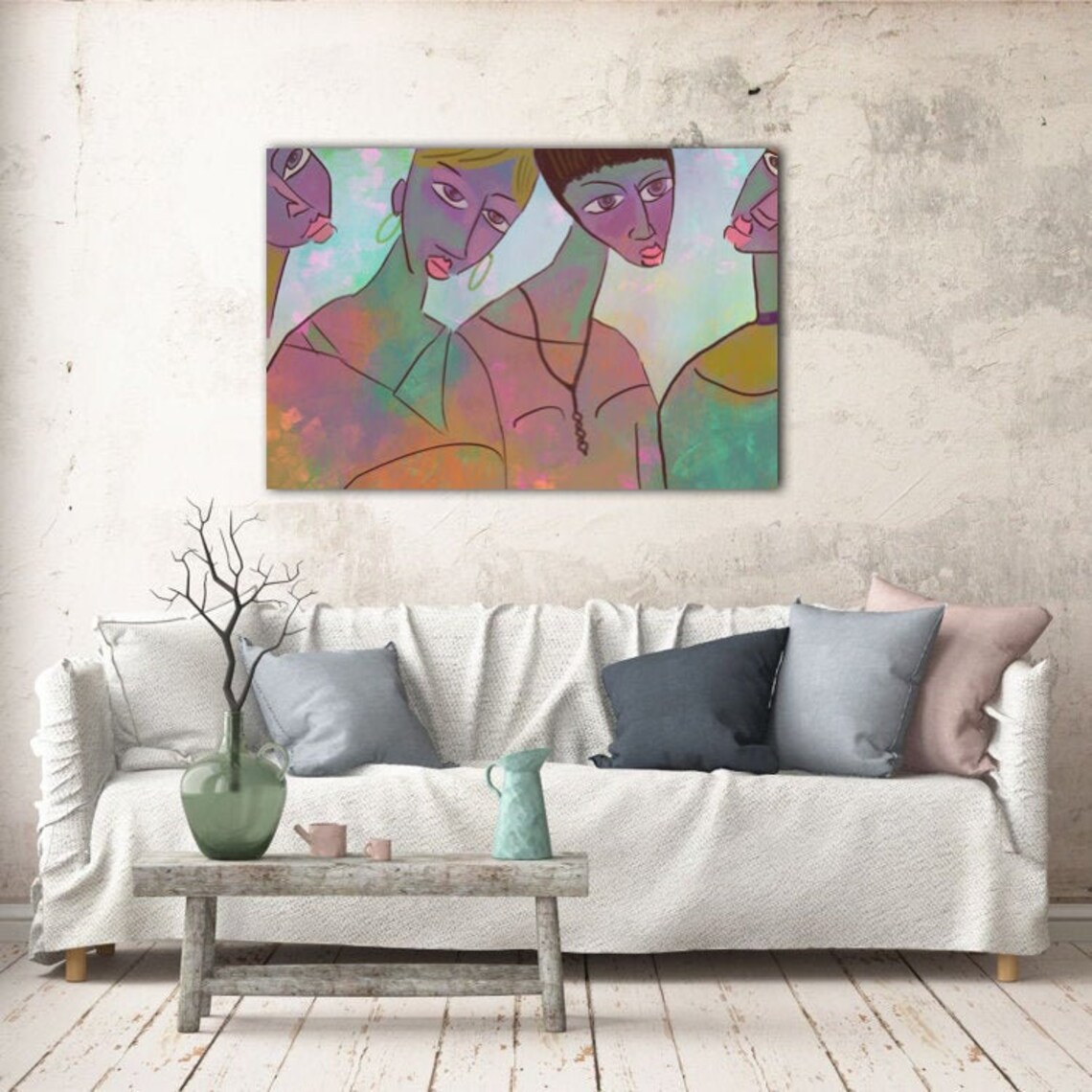 Muses Art Print Edgy Wall Art Feminist Wall Decor Boho Wall Etsy