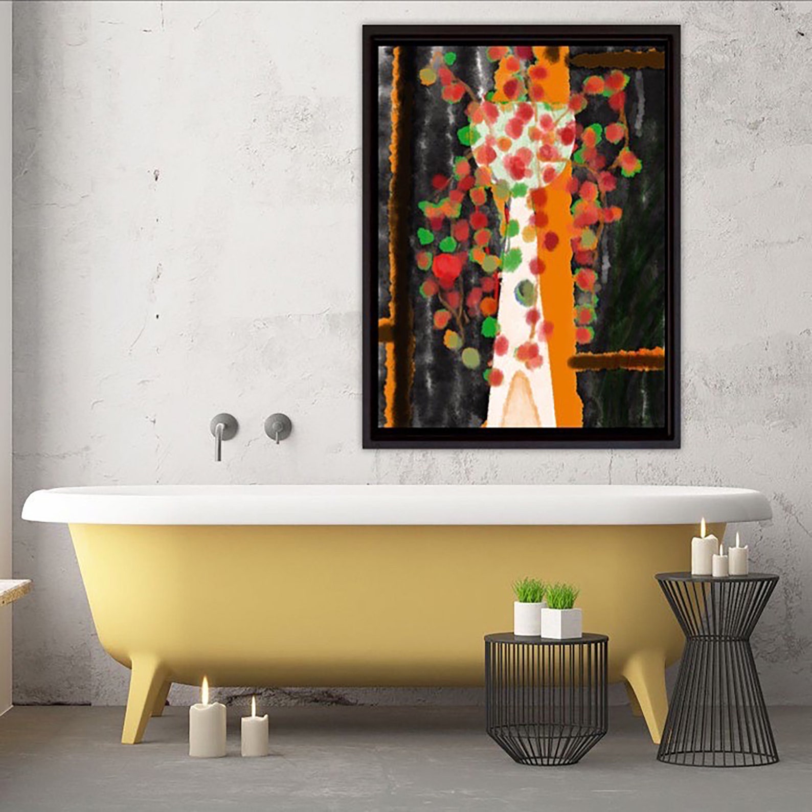 Watercolor Abstract Print Boho Wall Decor Wedding Gift for | Etsy
