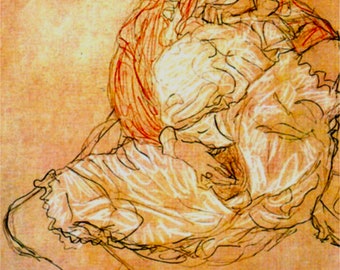 Masturbation Art, Gustav Klimt Erotic Self Pleasure Art, Woman Masturbating, Vagina Art, Clitoris Art, Vulva Art, Feminist Pussy Art, Vintag