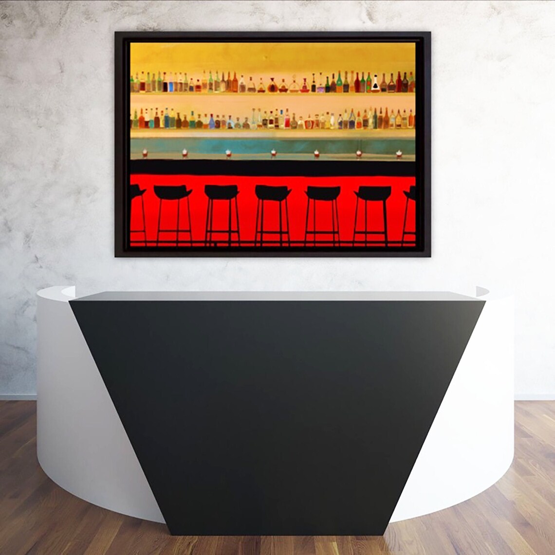 Bar Art Wall Decor Retro Cocktail Art Funky Wall Art Etsy