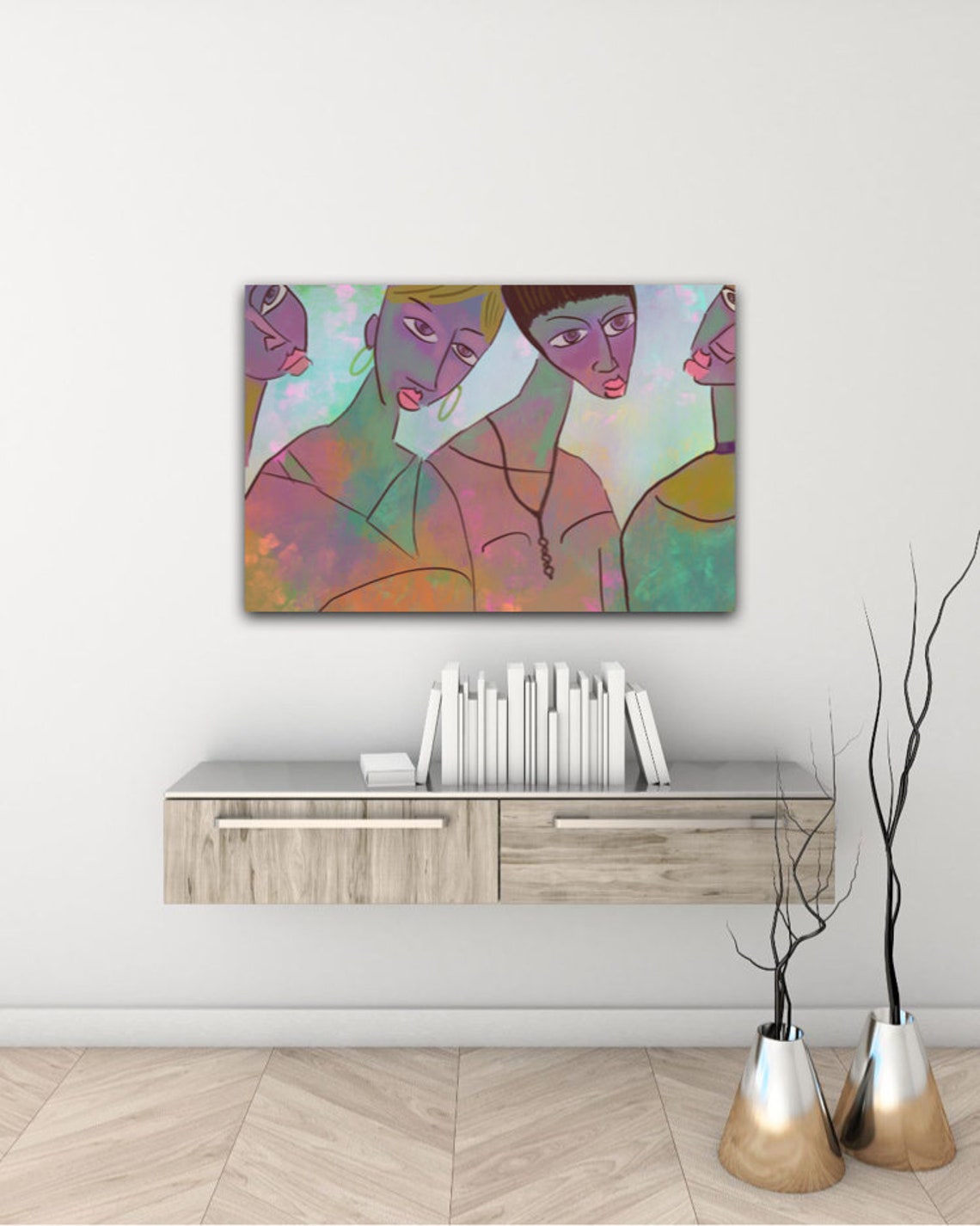 Muses Art Print Edgy Wall Art Feminist Wall Decor Boho Wall Etsy