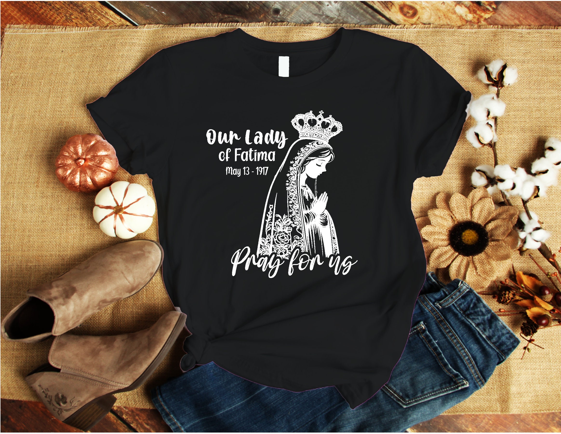 Fatima Coat with Text in Black Printed