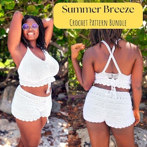 HÄKELANLEITUNG - Summer Breeze Bikini Top + Shorts