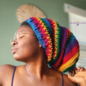 Crochet Rasta Dreadlock Hat - Alpine Forest - Handmade + Made to Order