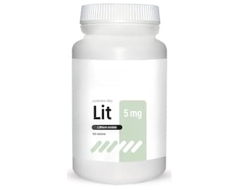 Lithiumorotaat 5 mg 100 Veganistische tabletten Stemming Slaap en hersenfunctie Sporenmineraal