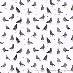 Pigeons Seamless Pattern INSTANT DOWNLOAD Background - Etsy
