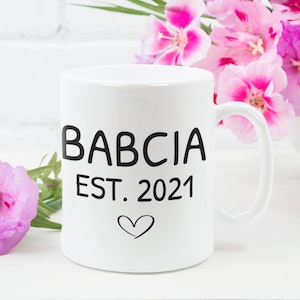 Babcia Coffee Mug, Polish Grandma, You&#39;re going to be a Grandma, Polish Grandma Mug, Grandma Est 2026, Babcia 2026