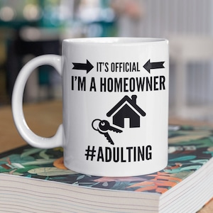 First Time Home Buyer, New Home Housewarming Gift, First Time Homeowner Gift, House Warming Gift,  House Warming Mug, New Homeowner Gift