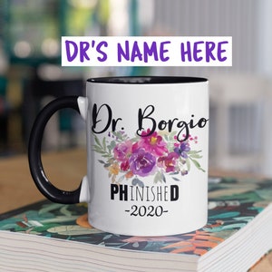 PHinisheD PHD Graduation Gift for Her, Doctor Gifts for Women, Funny Doctor Gift, Doctorate graduation gift, Personalized New Doctor Gift