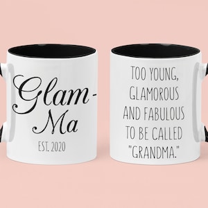 Glamma, Grandma Coffee Mug, Pregnancy Reveal, Pregnancy Reveal 2025, Glamma Mug, Gift for Grandmother, Best Grandma Mug, Grandma Mug