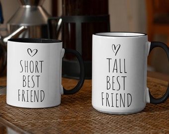 Tall Best Friend, Short Best Friend, Best Friend Birthday Gifts, Best Friend Mugs, Best Friend Gift, BFF Mug Set, Bestie Mugs, Bestie Gift