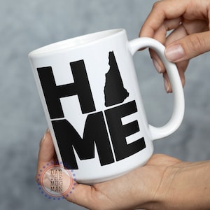 New Hampshire Coffee Mug, Made in New Hampshire, New Hampshire Travel Mug, New Hampshire Camp Mug, New Hampshire Beer Mug
