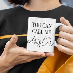 Vous pouvez m'appeler Maître, Cadeaux de maîtrise pour femmes, Cadeau de remise de diplôme de maîtrise, Cadeau de remise de diplôme de maîtrise, Diplôme de maîtrise drôle