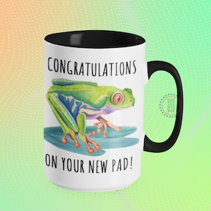 Congratulations on your new pad, Frog, First Time Home Buyer, New Home Housewarming Gift, First Time Homeowner Gift, House Warming Gift