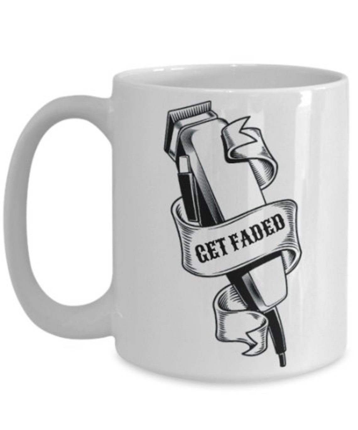 Get Faded Barber Coffee Mug Barber Graduation Gift Mug for Etsy