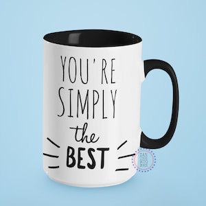 You&#39;re Simply the Best, Father&#39;s Day Coffee Mug Gift Set, Fathers Day Gift from Daughter, Boyfriend Mug, Husband Mug, Girlfriend Gifts