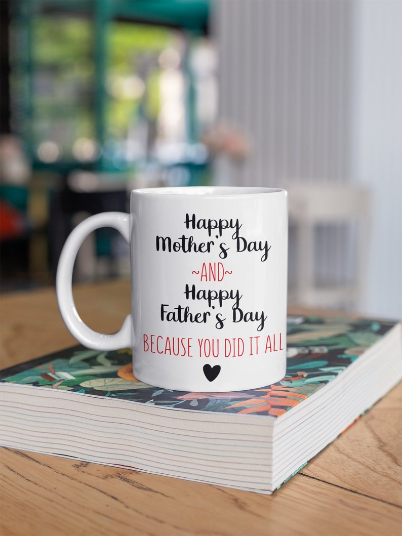 Happy Mother's Day and Happy Father's Day Because You Etsy
