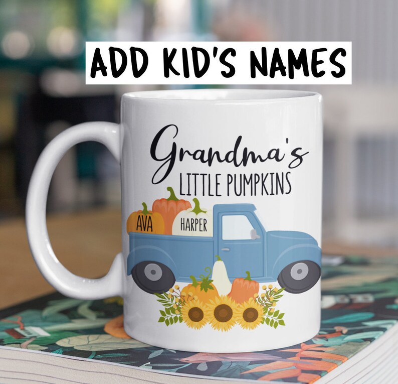 Grandma's Little Pumpkins Grandma Thanksgiving Gift Etsy