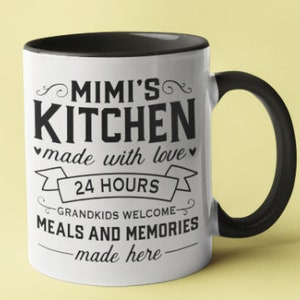 Mimi&#39;s kitchen coffee mug, Birthday Gift for Mimi