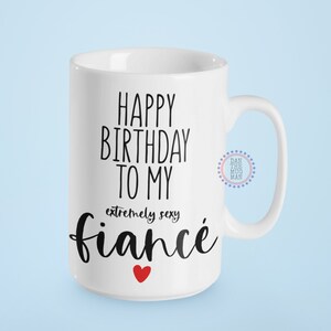Alles Gute zum Geburtstag an meinen extrem sexy Verlobten, Verlobten Geburtstagsgeschenk für Ihn, Geschenk für Verlobten Geburtstag, Verlobten Reisebecher, Verlobten Bierglas
