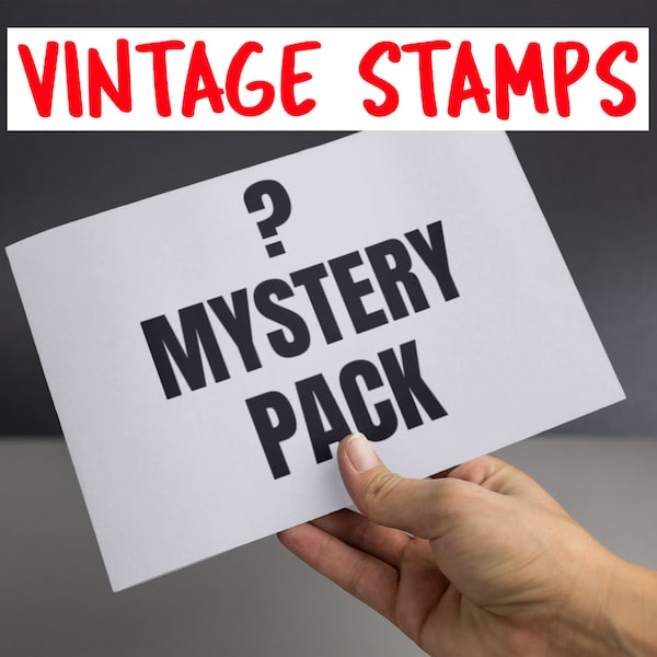 50 or 100 Vintage Stamps Mystery Pack, gift for stamp collector, gift for philatelist, united states stamps, world stamps, new hobby, stamps