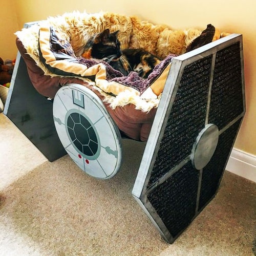 24 Tie Fighter Bed Wood Star Wars Decor Star Wars Hand Etsy