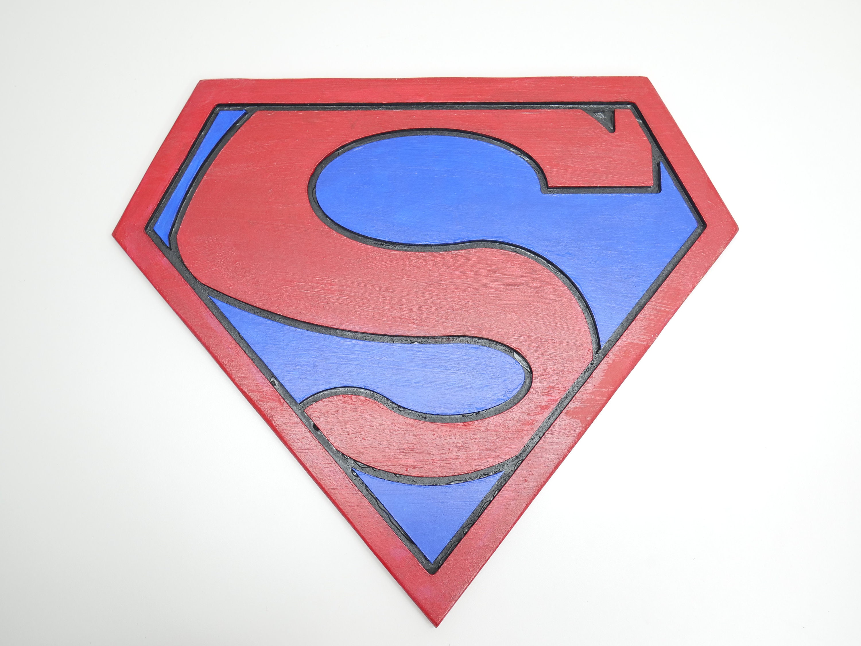 Superman Wood Sign Superman Room Wall Decor DC Comic Hand Etsy