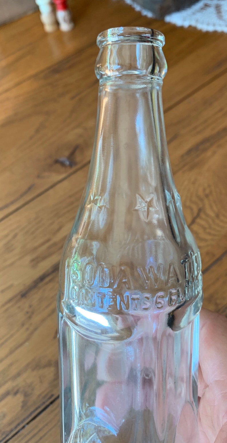 Vintage/antique Soda Water Bottle 6 ounce Property of Coca Etsy