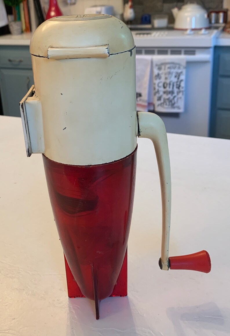 Vintage Dazey Red Torpedo/Rocket Manual Ice Crusher | Etsy