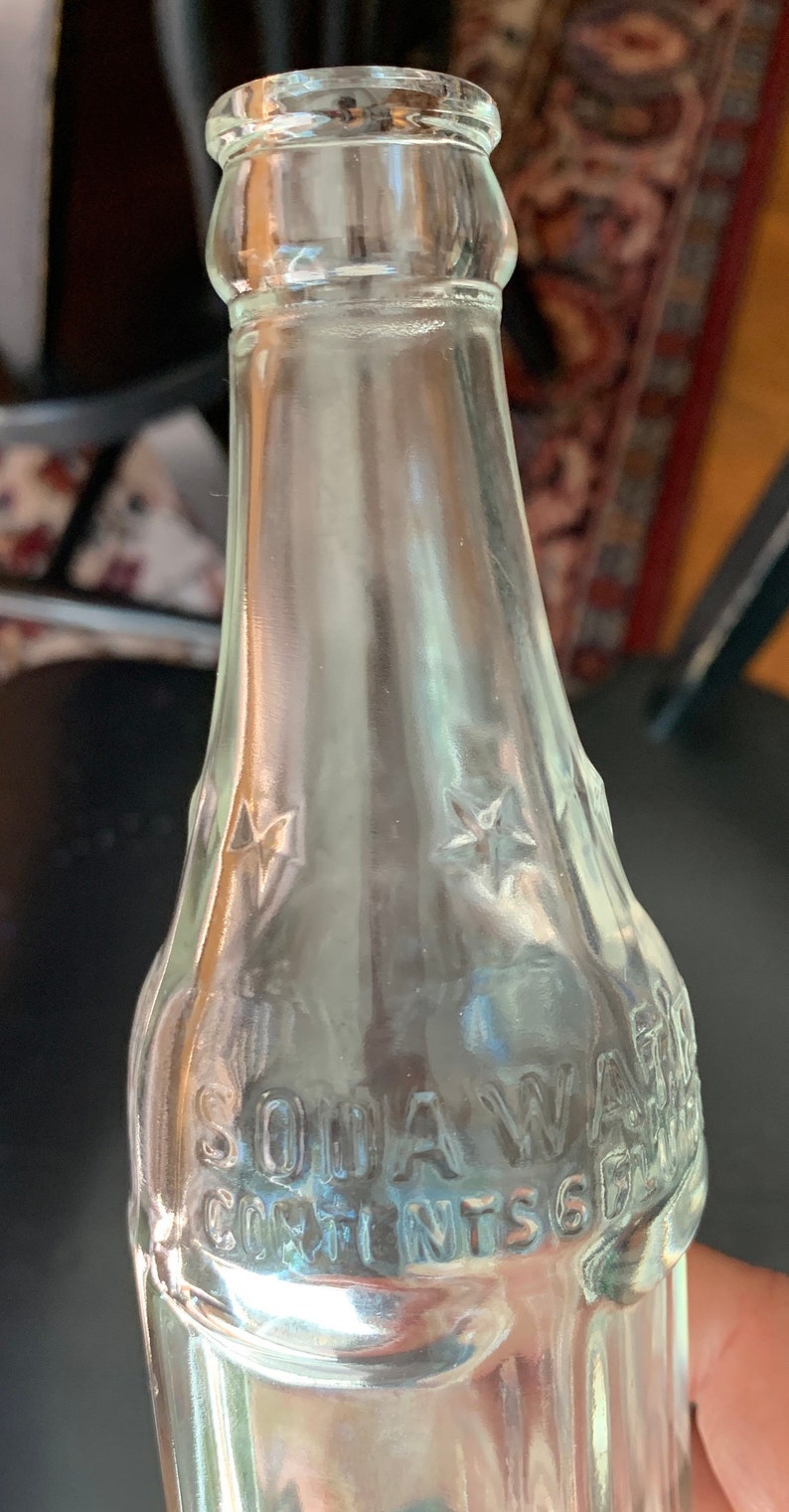 Vintage/antique Soda Water Bottle 6 ounce Property of Coca Etsy