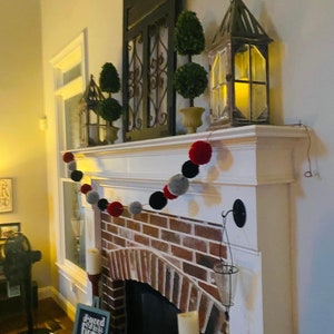 UGA Garland - Go Dawgs - University of Georgia Inspired- Decorate for UGA Game Day - College