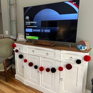 UGA Garland - Go Dawgs - University of Georgia Inspired- Decorate for UGA Game Day - College