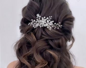 Hair Comb Crystal, Diamond Headiece, Swarovski Headpiece, Wedding Hair Comb, Side Hair Comb, Bridal Headpiece, Wedding Hair Clip, Prom Hair