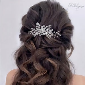 Hair Comb Crystal, Diamond Headiece, Swarovski Headpiece, Wedding Hair Comb, Side Hair Comb, Bridal Headpiece, Wedding Hair Clip, Prom Hair
