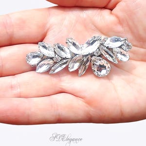 Rhinestone Hair Clip, Crystal Bridal Hair Clip, Wedding Hair Clip, Fancy Hair Clip, Bridesmaid Hair Clips, Rhinestone Wedding Hair Accessory