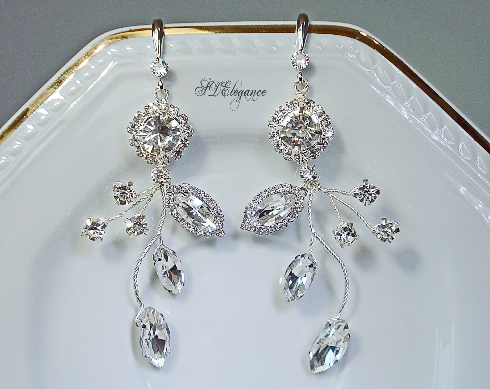 Rhinestone Hair Comb Diamond Hair Piece Swarovski Crystal Etsy