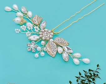 Silberne Hochzeits-Haarnadeln Mit Strass & Perlen – Elegante Braut-Haarspangen Für Frauen, Brautjungfern & Mädchen
