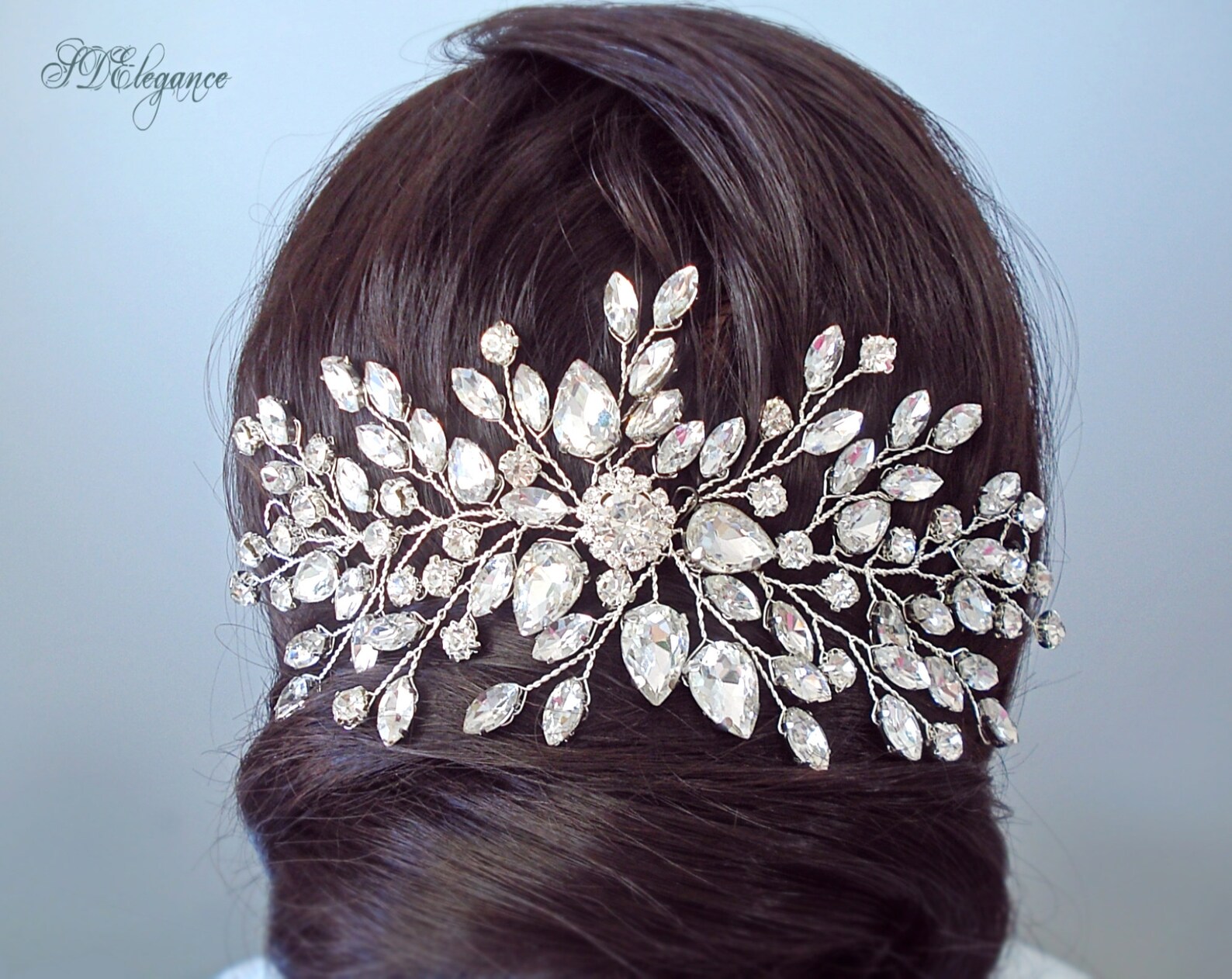 bridal diamond headpiece