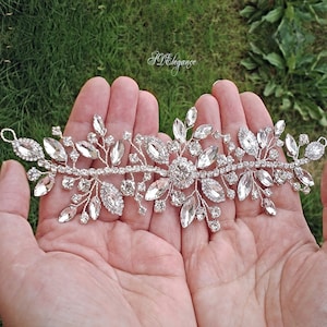 Crystal Wedding Headpiece, Diamond Hair Piece, Wedding Hair Accessories, Crystal Wedding Hair Comb, Bridal Hair Accessories Crystals Modern