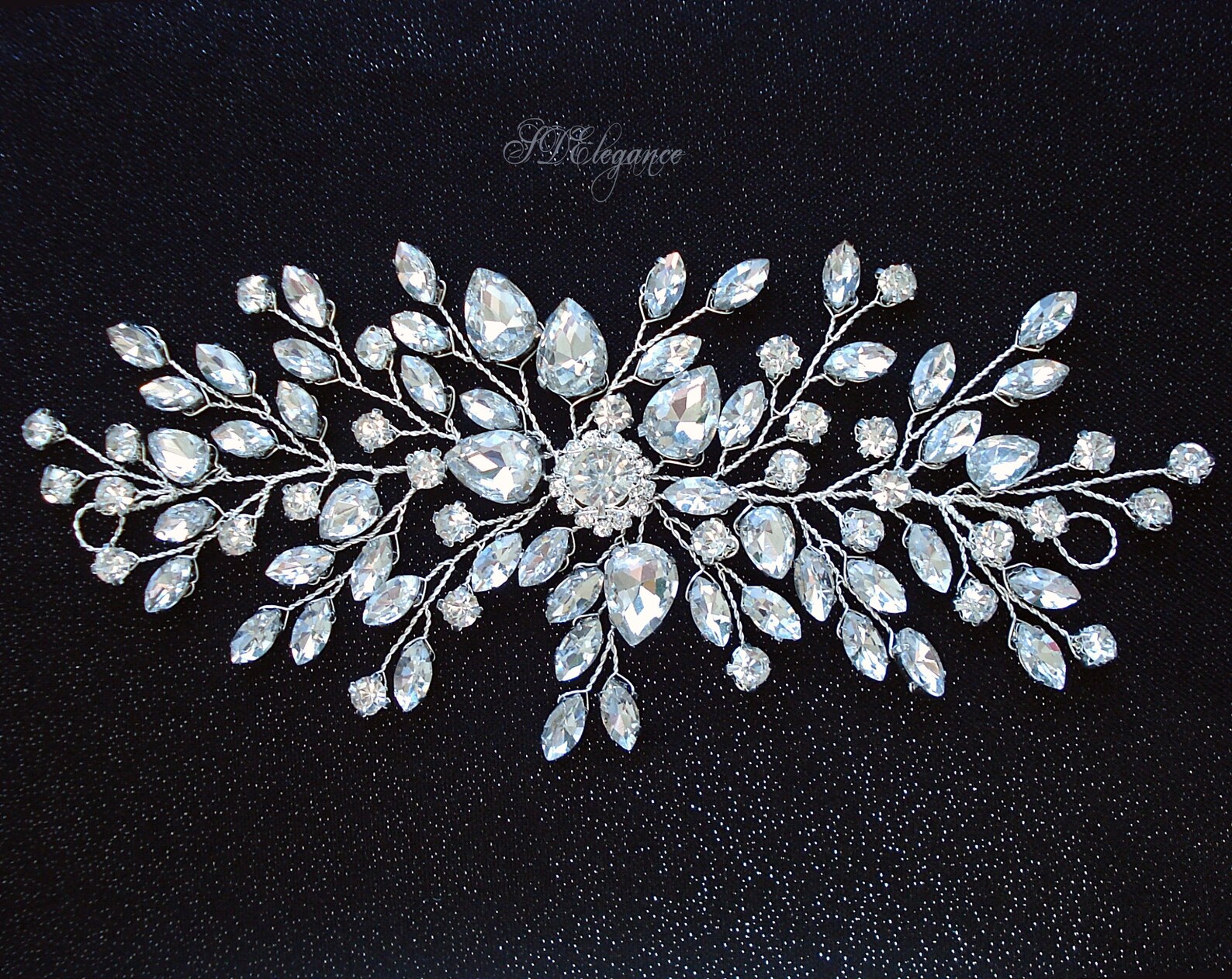 bridal diamond headpiece