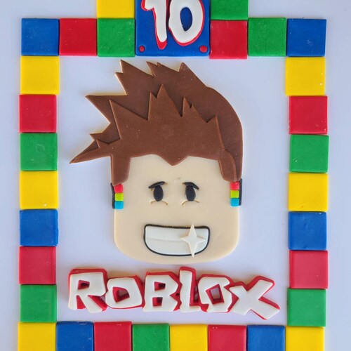 Roblox Cake Topper. Roblox Party Decor. Roblox Birthday Party. Etsy
