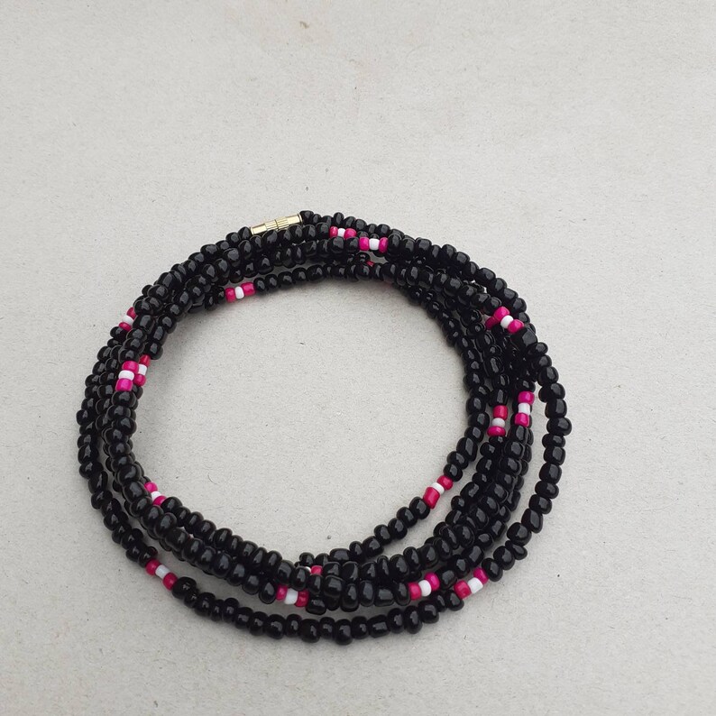 Body jewellery 4Black African Waist Beads- African Waist Beads Waist chains Belly Chains,Waist accessory Waist beads