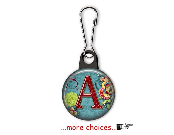 Personalized Zipper Pulls Wallet Zipper Pull Project Bag Zipper Pulls Backpack Zipper Pulls Coat Zipper Pull Zipper Charms Zipper Pull