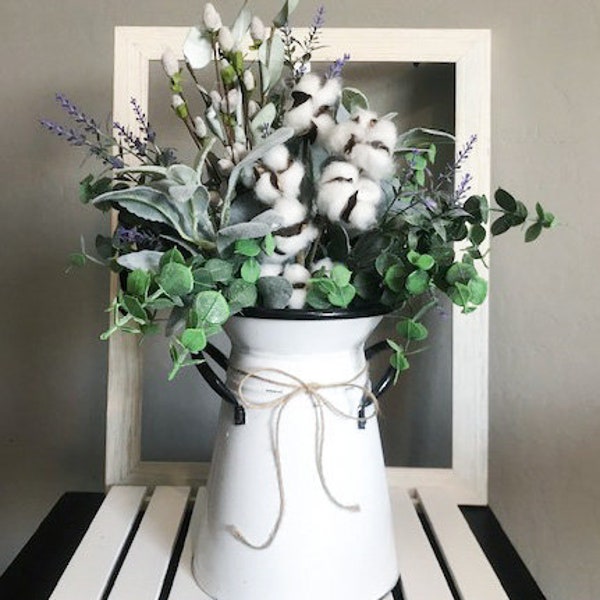 Farmhouse Floral Arrangement, Everyday Decor Floral Arrangement,country  Floral Arrangement, Floral Arrangements, rustic Table Decor,