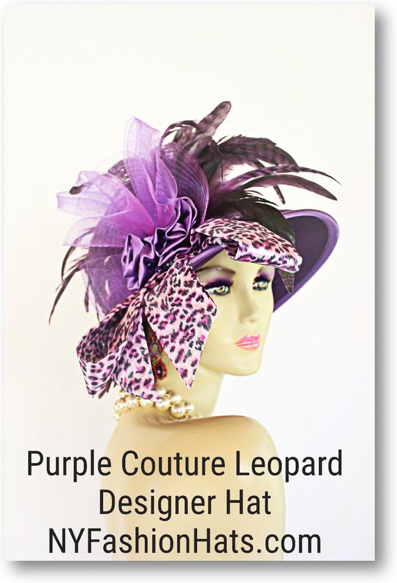 Wool Dress  hat with netted feathered bow s-l400.jpg main image 4