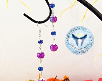 Crackling - Bead Earrings - Silver-Plated - Hypoallergenic