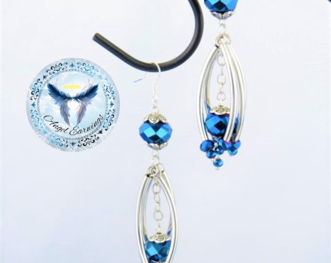 Center of my universe - Bead Earrings - Glass Beads - Stainless Steel - Hypoallergenic
